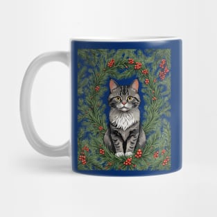 Cute Maine Cat With Pine Mug